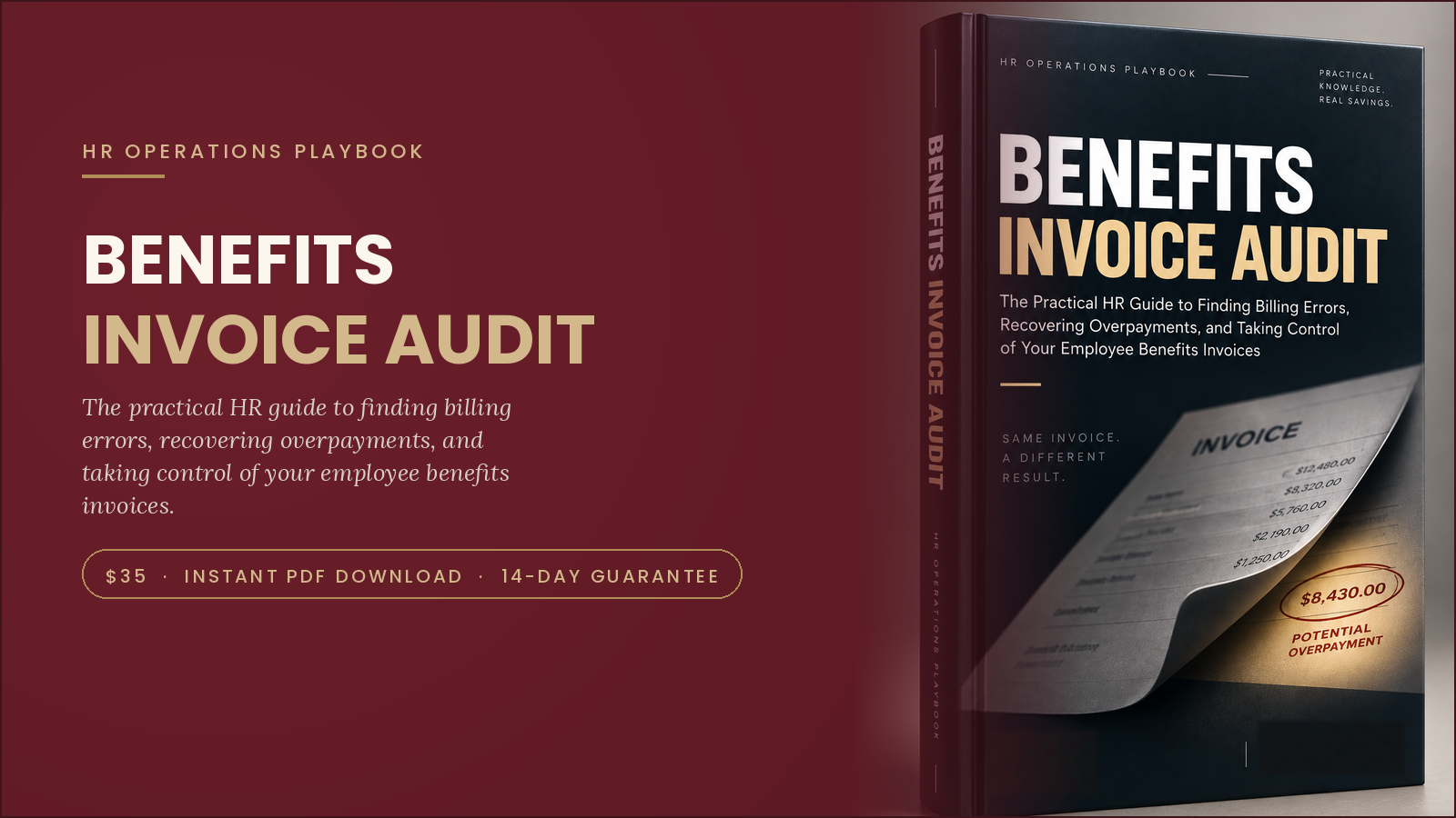 3D Benefits Invoice Audit playbook